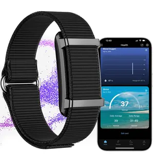 Smart Health Bracelet Wearable Without Screen, Heart Rate Sleep Monitor, Pedometer Calorie Tracker, Perfect Holiday Gift, iOS Android Compatible