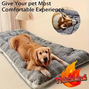 Super Soft Extra-Large Plush Dog Sofa Bed - Thick, Comfortable Polyester Fiber Fill, Ideal For Small To Large Breeds, Pet Bed, Modern Pet Bed, Dog Comfort Mat, Large Dog Bed