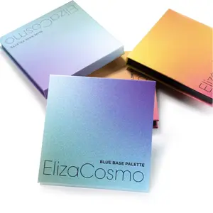 ElizaCosmo BLUE BASE PALETTE - 9 Creamy Blendable Colors for Cool Skin Tones - Long Lasting Formula - Perfect for Day or Night Looks