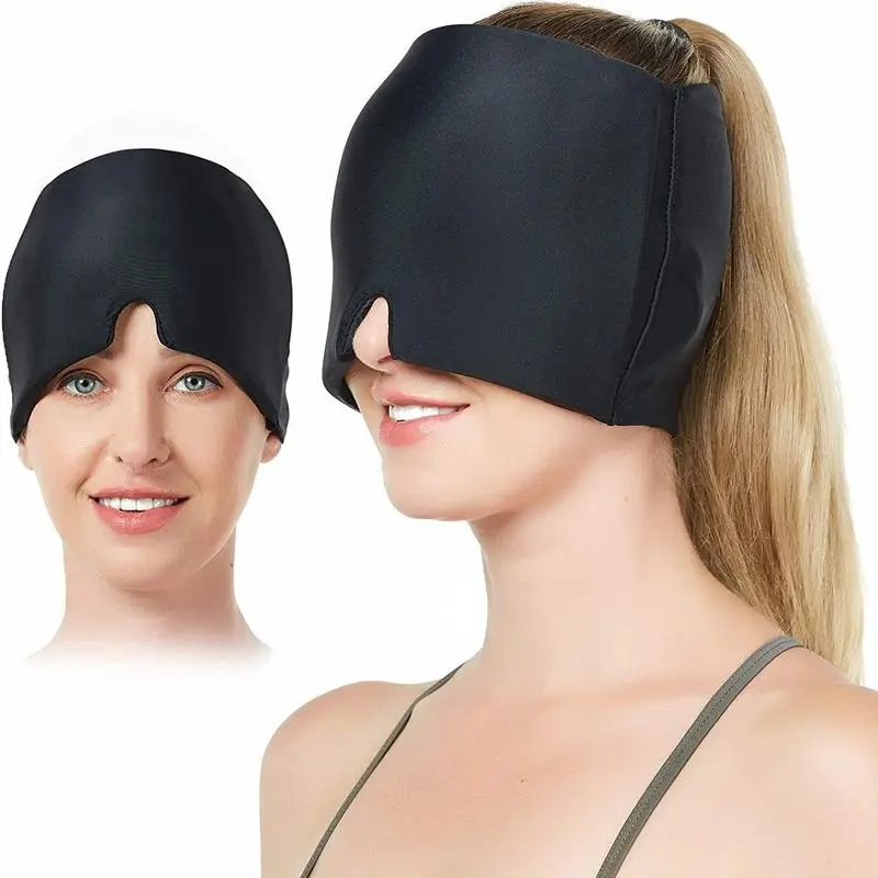 Reusable Hot & Cold Compress Gel Eye Mask – Flexible Wearable Ice Pack with Elastic Comfort Strap for Puffy Eyes, Dark Circles, Eye Fatigue, Headaches, Migraines & Sinus Relief, Multi-Purpose Cold & Heat Therapy Eye Mask, Summervibes