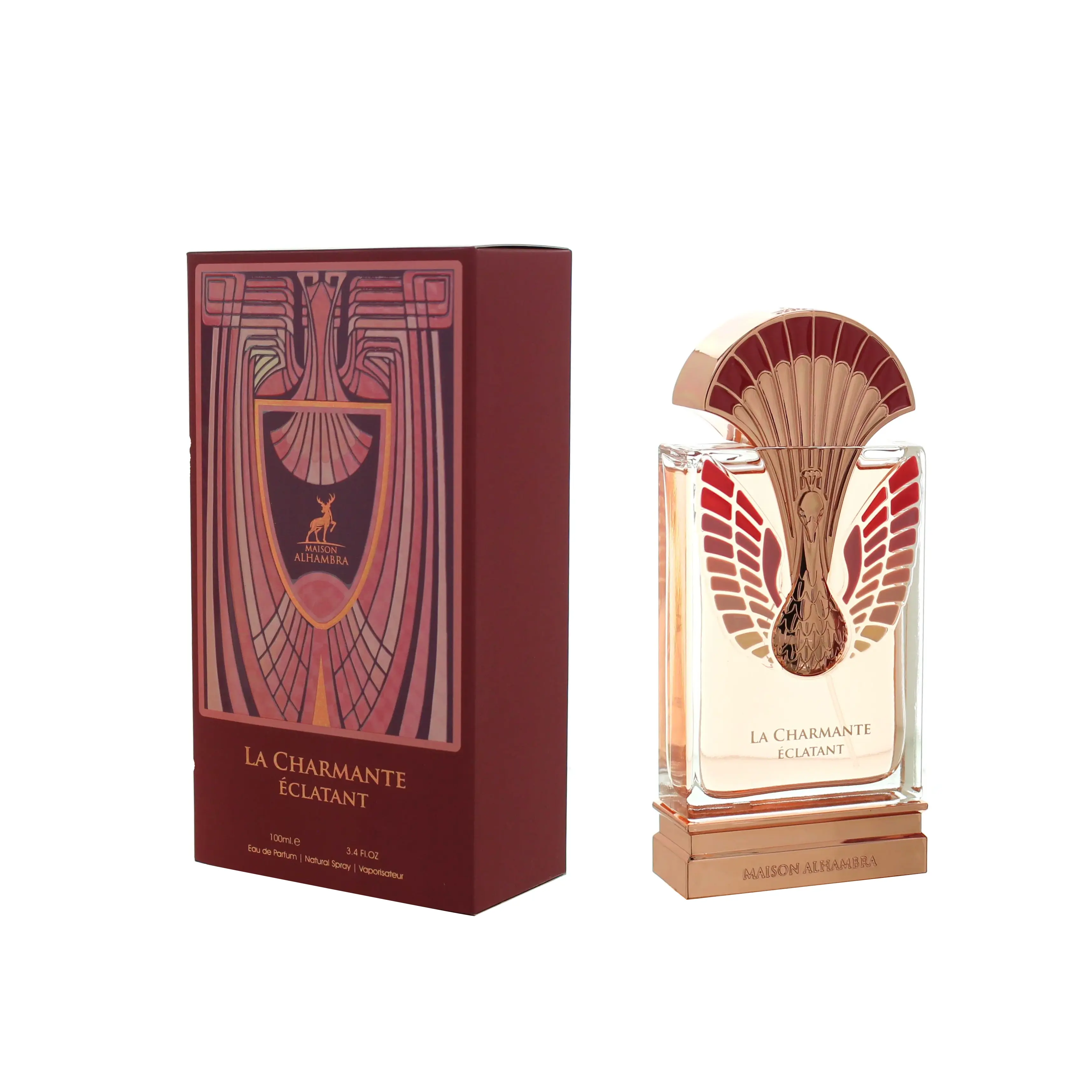 Lattafa Maison Alhambra La Charmante Eclatant Alcohol-Based Eau De Parfum - Long Lasting Floral Vanilla Scent for Women, 100ml (3.4 oz) Single Item Unisex Fragrance, Long Lasting Perfumes