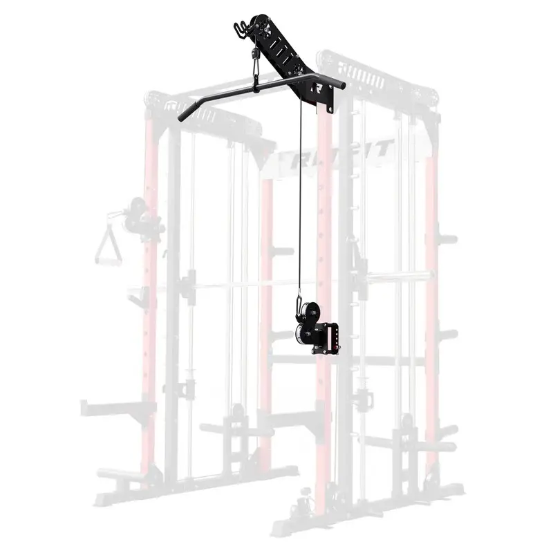RITFIT LDM1 Lat Pulldown Attachment for M1 Pro Series, Heavy-Duty Carbon Steel Home Gym Add-On, Strength Workout Equipment with 7.94 lb Capacity, Smoother Reps, Full Range of Motion, Space-Smart Integrated Storage, Fast 10-Min Setup for Stable Back Gains