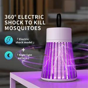 USB-Powered Radiation-Free LED Silent Indoor Mosquito Killer Lamp - Home Decor Safe Night Light, Includes Cleaning Brush, Suitable for Bedrooms, Living Rooms