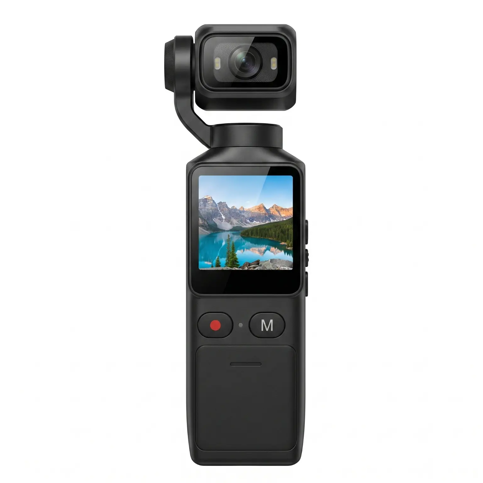 KEPEAK Portable 2.7K Pocket Camera 1.96-inch Screen 180° Rotatable Lens 150° Wide Angle WiFi App Control 6 Hours Battery Life Anti-Shake and Loop Recording