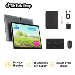 [SummerVibes]2026 new's tablets MaxPad10.1" IPS Android 15 Tablet Max24[4+20]GB RAM 128GB ROM Bundle with Keyboard Case Mouse Stylus Pre-installed Screen Protector Type-C Charging Large Storage Bluetooth 6000mAh Battery Adapter gift for Mother's Day