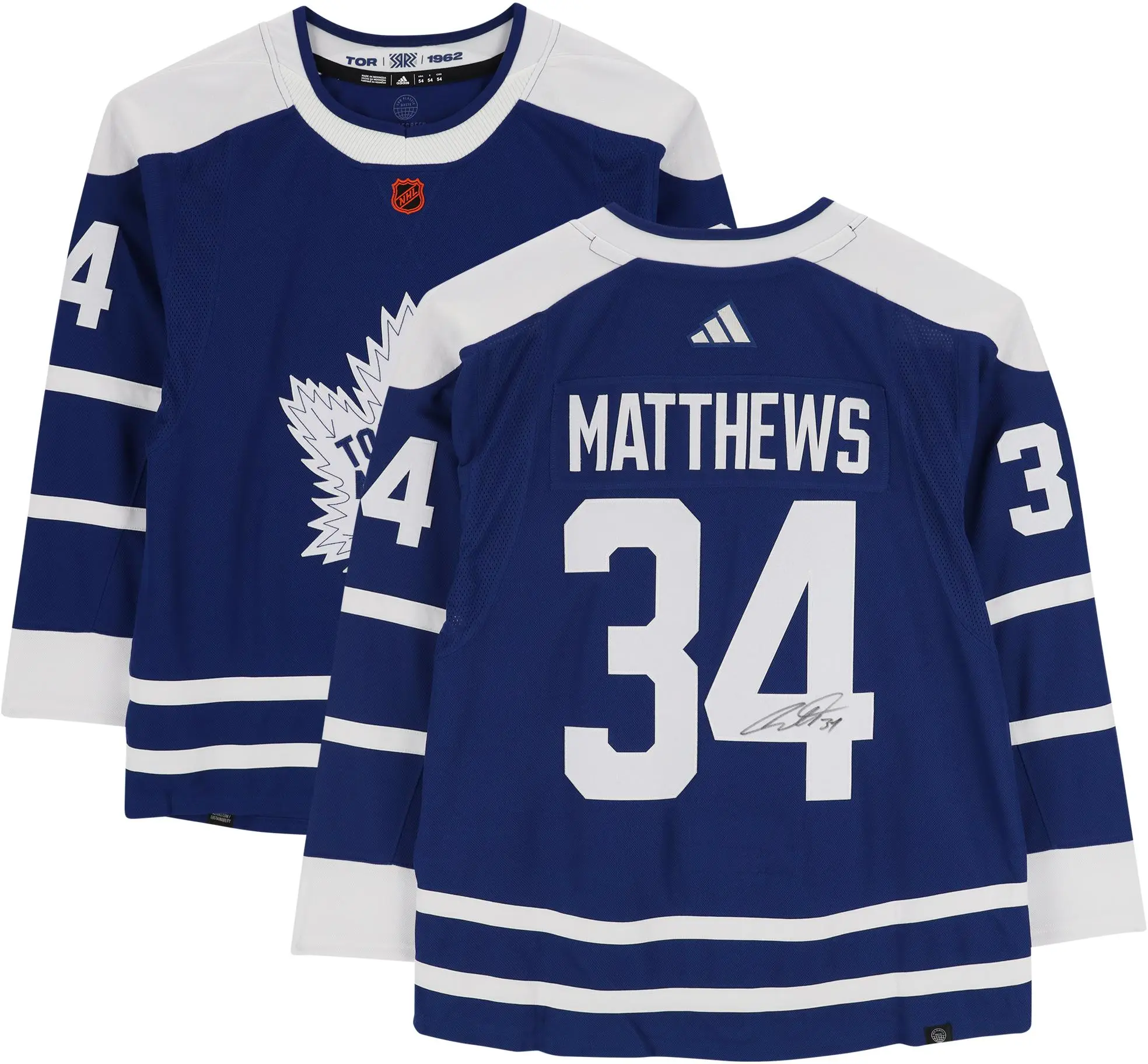 Auston Matthews Toronto Maple Leafs Autographed 2022-23 Reverse Retro Adidas Authentic Jersey - Fanatics Authentic Certified