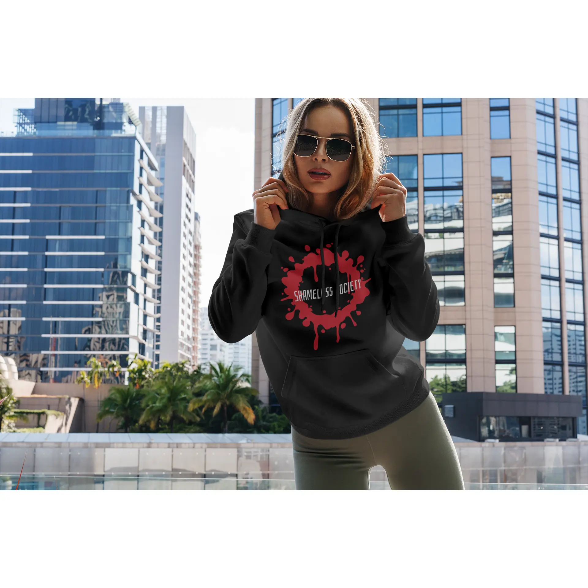 Shameless Society Paint Splatter Hoodie