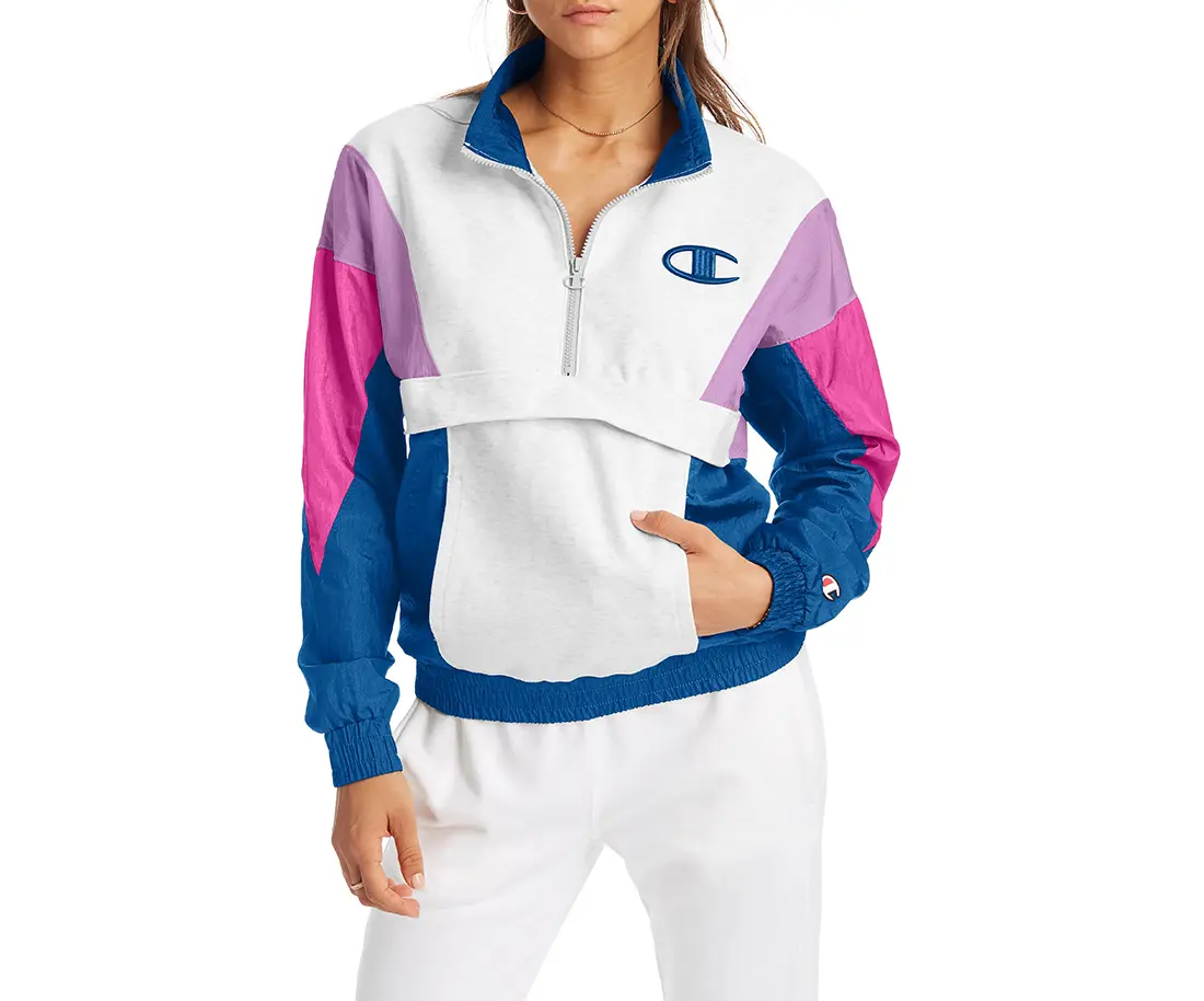 Champion Mixed Media Pullover Womens Active Sweaters