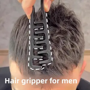 Men's styling comb, Hair styling tool, made of plastic, suitable for daily commuting, business trips, office dormitories, portable, compact, easy to store, for hair styling and shaping