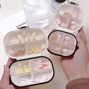 waterproof 7 Days Medicine Pill Organizer Sealed Storage Box Portable Mini Pill Box Weekly portable Moisture-proof Design