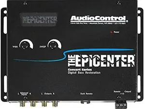 The Epicenter Digital Bass Restoration Control Processor Car Audio Bass Booster Enhancer Black - Bass & Remote Control Included - Amplifier AudioControl