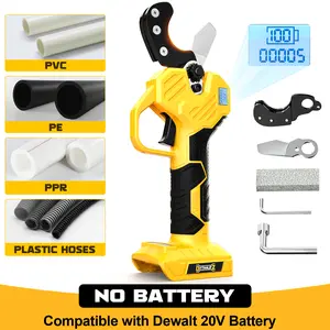 Electric PVC Pipe Cutter Compatible with DEWALT 20V Battery (NO BATTERY!!), 1-5/8" (32mm) Pipe Cutter Tool Brushless Motor Tubing Cut 240W Cordless