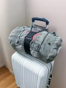 Adjustable Bag Strap for Overnight Travel Bag, Travel System Safety Carry-on Luggage Belt, Suitcase Elastic Soft Straps, Durable Bag Accessories for Women & Men, Travel Essentials