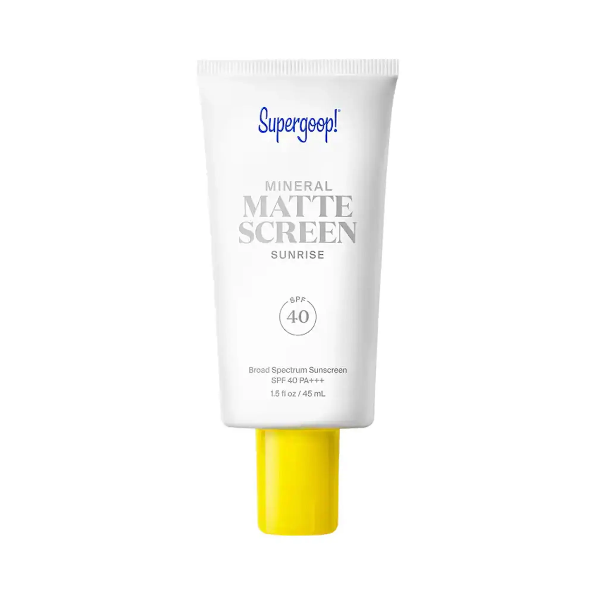 Supergoop! Mineral Mattescreen Facial Titanium Lightweight Daily Sunscreen, SPF 40, Lightweight Sunscreen, Sensitive