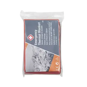 Disposable Portable Outdoor Emergency Survival Blanket Cold Proof Moisture Proof Insulation Mat for Marathon and Camping