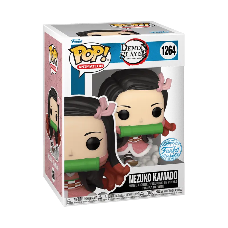 Funko Pop! Demon Slayer - Nezuko Kamado Running #1264 Exclusive (Sticker may vary) Collectible Pop Vinyl Figure