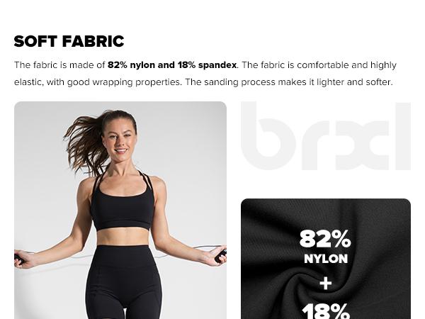 BRXL Women's 5 Inch Inseam Biker Shorts with Pockets High Waist Buttery Soft Yoga Athletic Gym Running Volleyball Spandex Shorts-Live Underwear Free & Practical Pocket Design UPF 50+ Sun Protection-LOVE