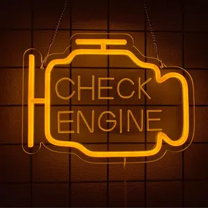 Car Engine Shaped Neon Sign, USB Powered Creative Neon Light, Novelty Lighting for Garage, Holiday Party Gift, LED Neon Sign, Led Neon Lights