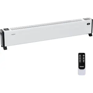 ROVSUN 32/48'' Electric Baseboard Heater with Remote & Timer, 1500W Convection Space Heater w/Adjustable Heating Modes, Touch Panel, Overheat & Tip-Over Protection for Indoor Home Bedroom Office, 1 Pack