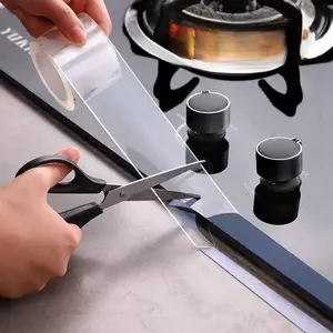 Multifunctional Transparent Sealing Tape Kitchen Sink Waterproof Strip Anti-Mildew Windproof for Bathroom Windows Easy DIY Caulk Strip