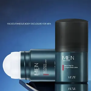 [Gentle Care] Men's Roll-On Deodorizing Body Lotion - Refreshing Summer Scent, Anti-Sweat, Clear Fragrance, Moisturizing with Mineral Oil & Vitamin E, Lightweight Formula for Daily Use