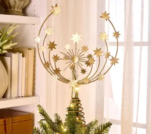 Cozy Cottage by Liz Marie Metal Star Burst Tree Topper