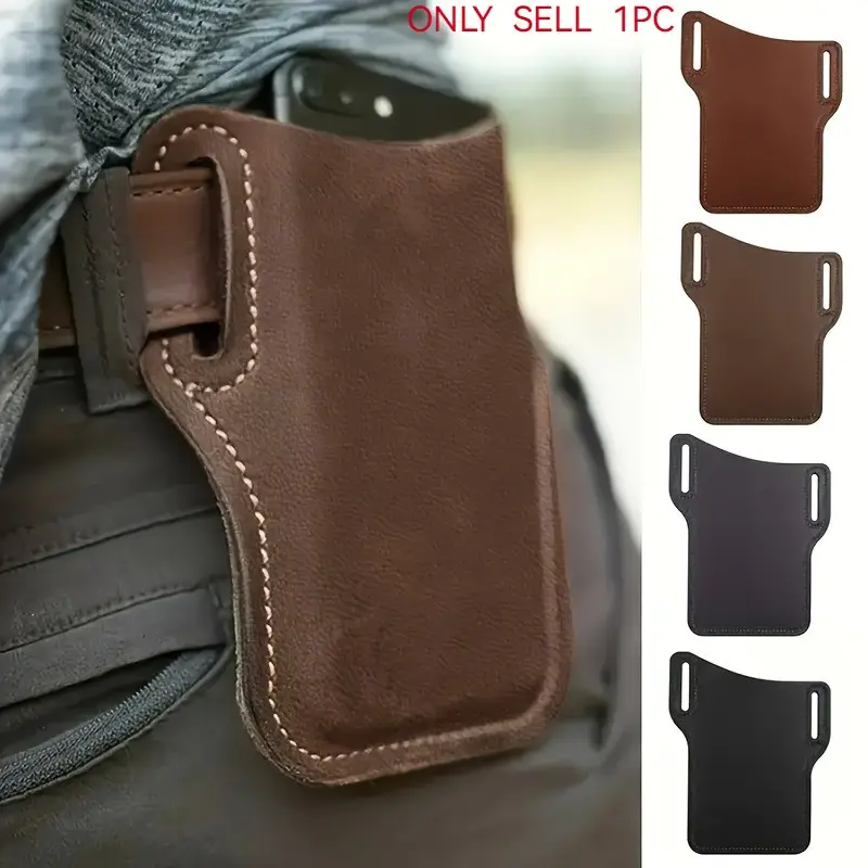 PU Leather Phone Case & Universal Sports Waist Bag Set, Belt Pouch, Shockproof Hanging Pouches for Outdoor Activities, Running, Travel & Hiking, Waist Packs, Waist Hip Bag, Everything Belt Bag