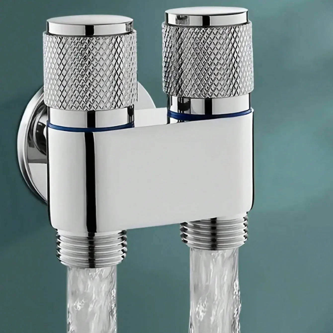 1pc Toilet Companion Angle Valve, Dual Outlet Design, Durable & Efficient, Ideal for Toilets, Bathrooms, Gardening Tools, Easy Install, Wall Mounted Faucet, Modern Bathroom Faucet