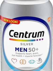 Centrum Silver Men's 50+ Multivitamin with Vitamin D3, B-Vitamins, Zinc for Memory and Cognition - 200 Tablets