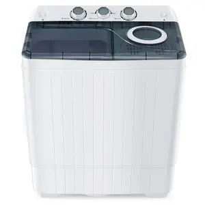 COSTWAY - Portable Twin Tub Washing Machine with Timer Control