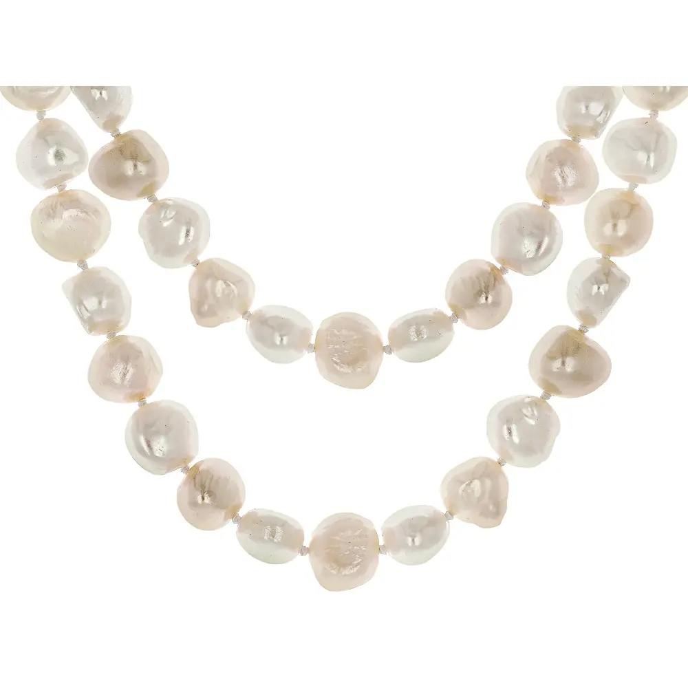 JTV Multi-Color Cultured Freshwater Pearl Endless Strand Necklaces - 32 In Set of 2