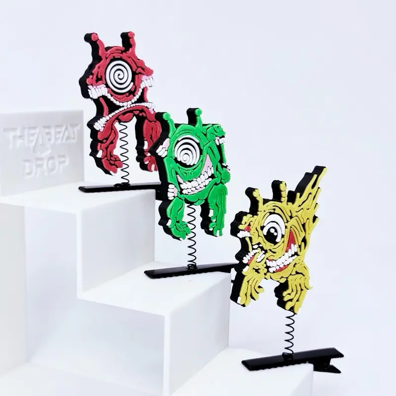 10 Pack Sprout Hat Clips & Graphic Kandi Charms, 3D Printed Accessories with Bead Hole for EDC, Tomorrowland, Summerfest - Unisex Rave Gift, The Gorge, Festival