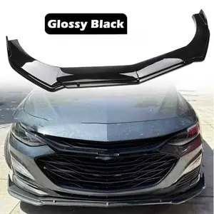 For Chevrolet Malibu 2010-2023 Front Bumper Lip Body Kit Spoiler Splitter Glossy
