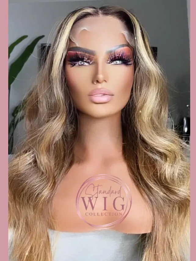 RAW CAMBODIAN HUMAN HAIR WIG  22 IN (5X5) CUSTOM HIGHLIGHTS