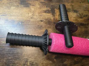 Pool Noodle Sword Handles (2-Pack) – 3D Printed Grip Hilt for Foam Noodle Swords