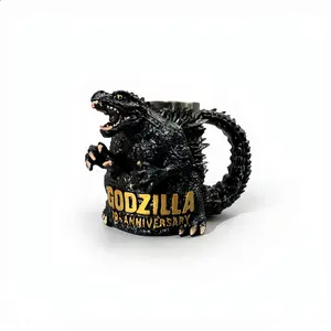 Godzilla 70th Anniversary 3D Mug Monster Movie Collectible Coffee Cup Creative Resin Mug Gift for Fans