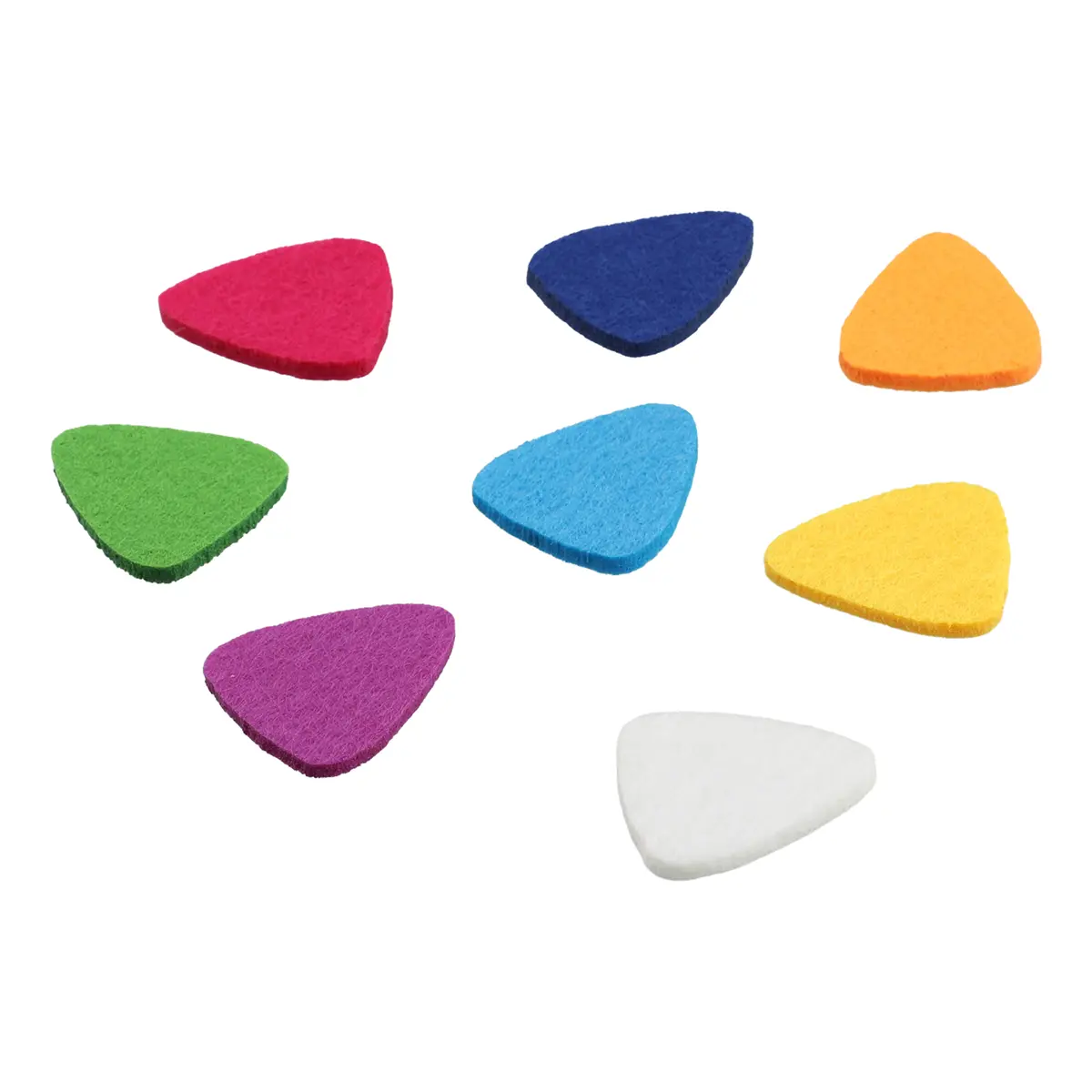 Ukulele Picks Felt Picks/Plectrums For Ukulele And Guitar,8 Pieces Guitar Picks,Multi-Color Rubber