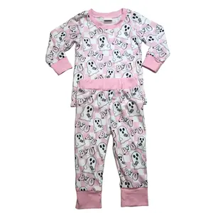 Girl Halloween Pajamas Set Ghost Fall Clothing Set