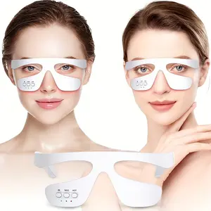 Fashion Eye Care Device (updated Version), 3D Fit Eye Massager, Relieves Daily Eye Fatigue, Portable, Lightweight with Adjustable Strap, Ideal Gift