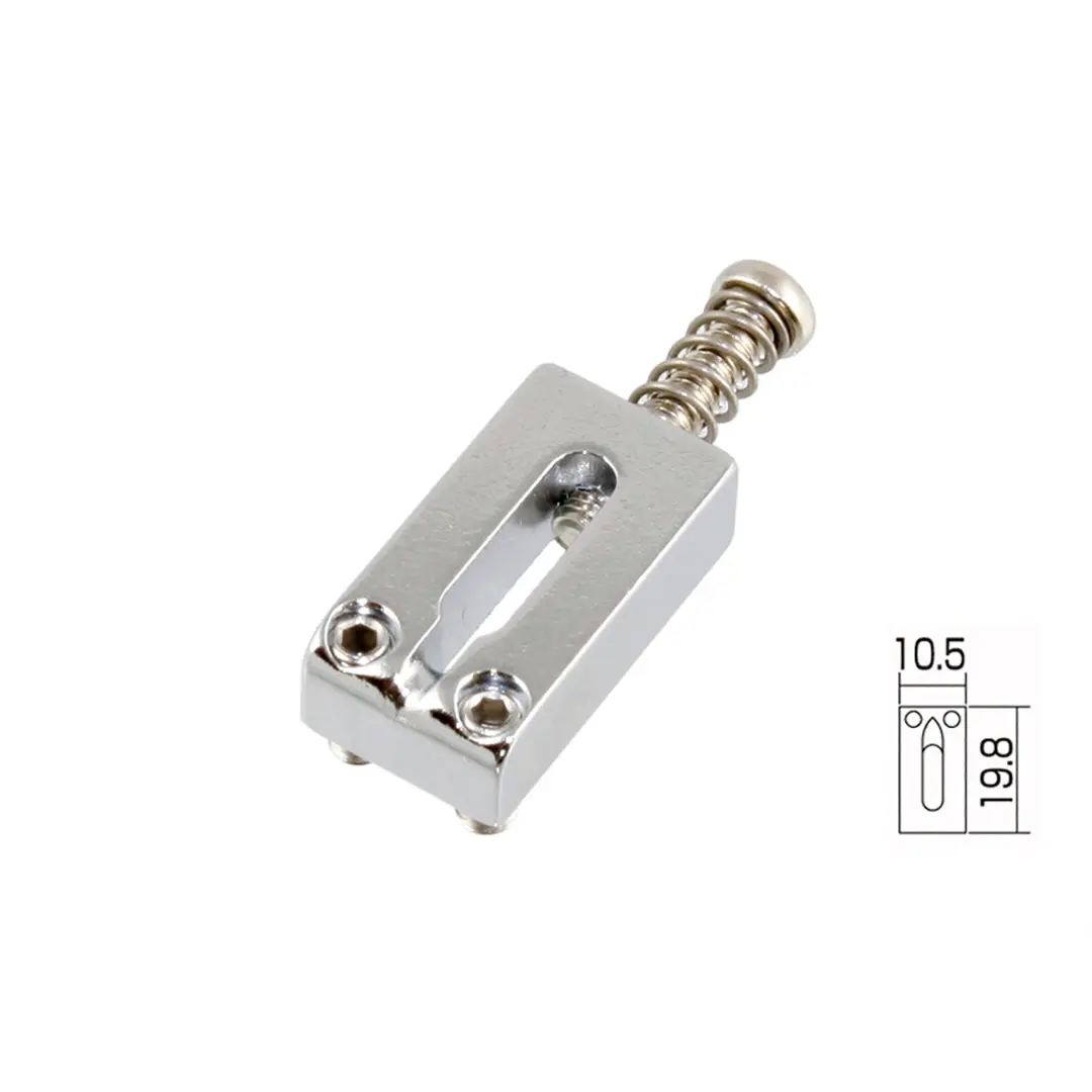 Gotoh Rectangular Brass Guitar Bridge Saddles for Stratocaster®, Musical Instruments Accessory with Adjustable Spacing, Guitar Accessories