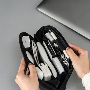 Portable Digital Storage Bag - Travel Must Haves Home Organizer Pouch for Chargers, Hard Drives, USB Cables, Memory Cards, Tech Accessories