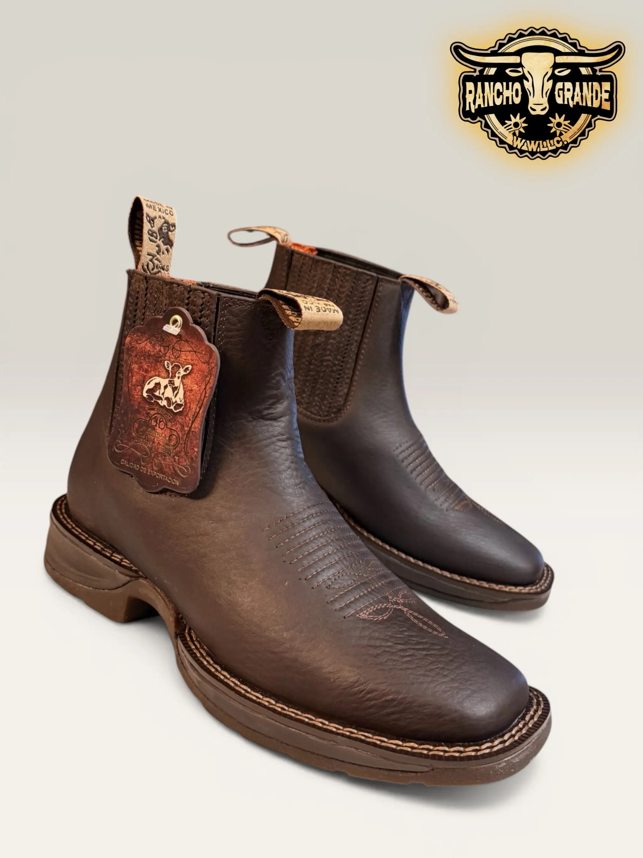 Oil & Slip Resistant Men's Ankle Boots Genuine Leather / Botines para Hombre Piel Genuina Resiste Aceite Y Resabalones