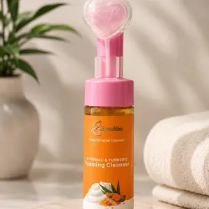 Turmeric Foam Facial Cleanser - Lightweight Facial Wash for Radiant Skin, Daily & Morning Use