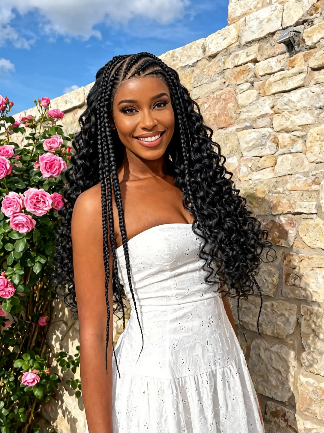 Novel Fashion Braided Wig 13x6 Lace Front Bohemian Braided  display picture 2