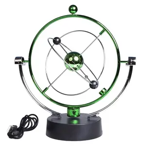 Kinetic Art Asteroid - Educational Physics Toy, Perpetual Motion Desk Decor - Science Mechanics Orbital Milky Way Model for Adults & Teens Green