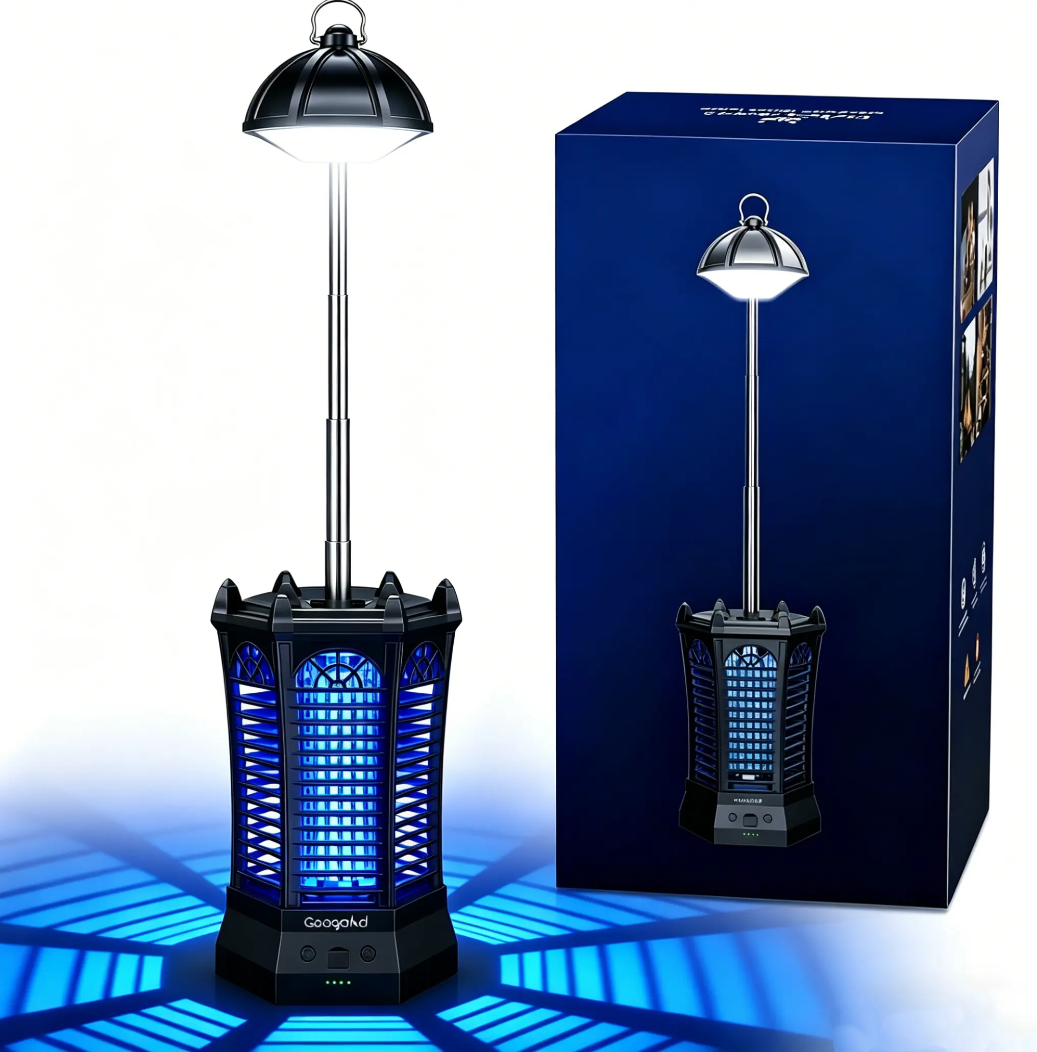 Rechargeable Telescopic LED Light Bug Zapper, Portable Outdoor Bug Zapper Electric Fly Trap for Outdoor Spaces #Summervibes