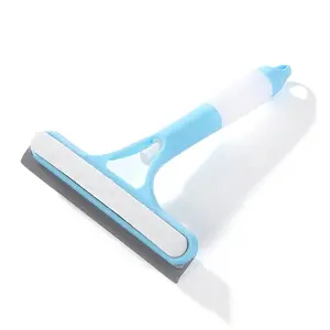 2-in-1 Sprayable Glass Squeegee Cleaner | Microfiber Scrub Pad Window Wiper for Car Windshield, Shower Door, Mirror & Home Cleaning | Streak-Free Spray Mop Tool
