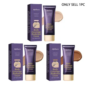 Natural Skin Tone Full Body Moisturizing Cream, Plant-Based Hydrating Tattoo Cover Up, Medium Dark Color, Single Piece Set