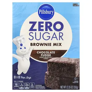 Pillsbury Zero Sugar, Brownie Mix, Chocolate Fudge, 12.35 oz (350 g)
