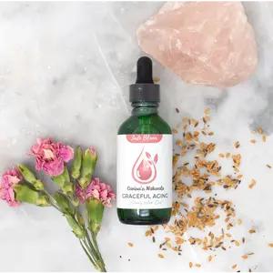 Graceful Aging Serum 2 Oz Daily Use Radiant Skincare 100% Natural Rejuvenating Nourishing Gentle Moisturizing Formula with Almond Carrot & Coffee Bean Oils